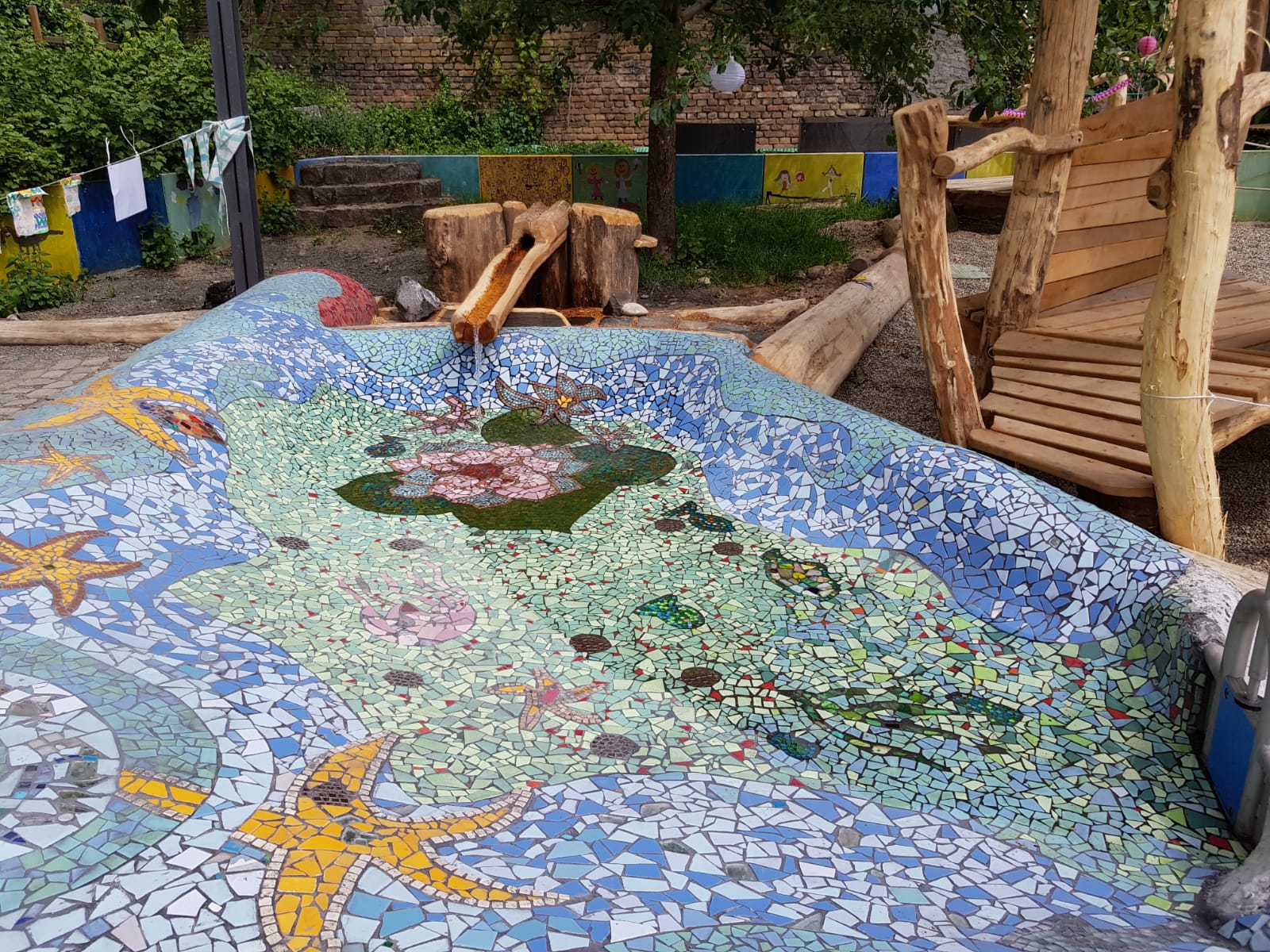 Wasserlauf Mosaikfliesen